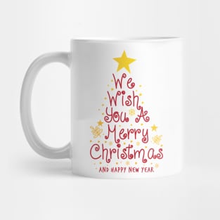 Merry Christmas Tree-We wish you a Merry Christmas Mug